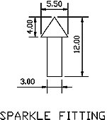 Fibre optic star kit bullet ends